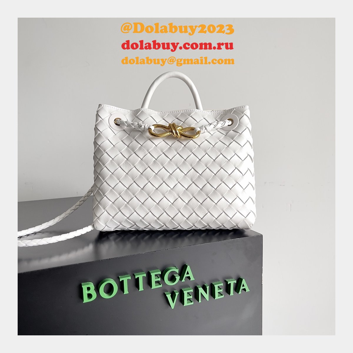 BOTTEGA VENETA ANDIAMO Small 25cm Bag Leather Strap