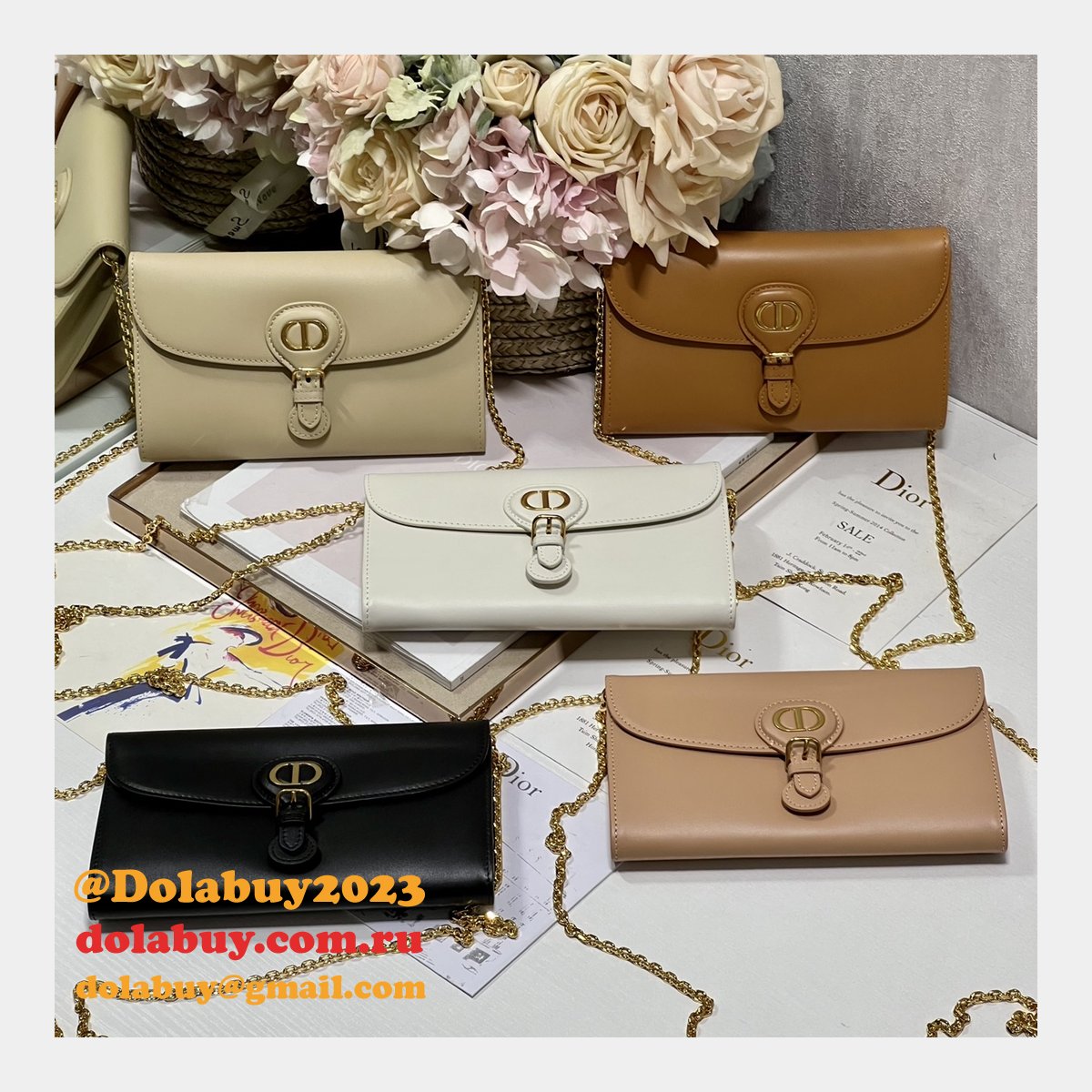 Luxury 2023 DIOR BOBBY EAST-WEST BAG
