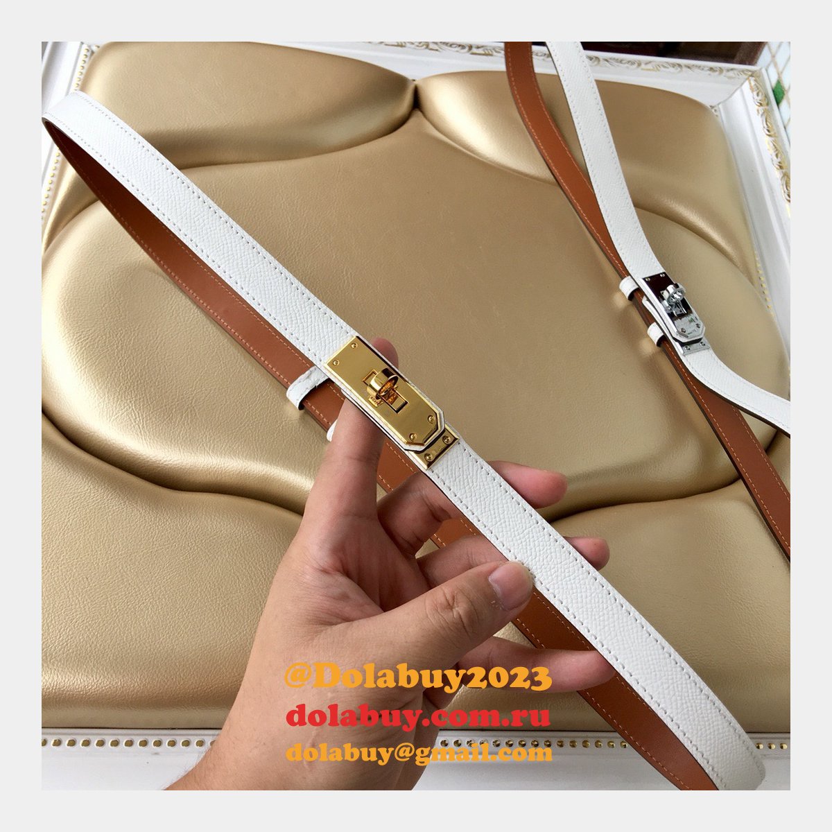 7 Star hottest selling hermes kelly thin belt 17mm
