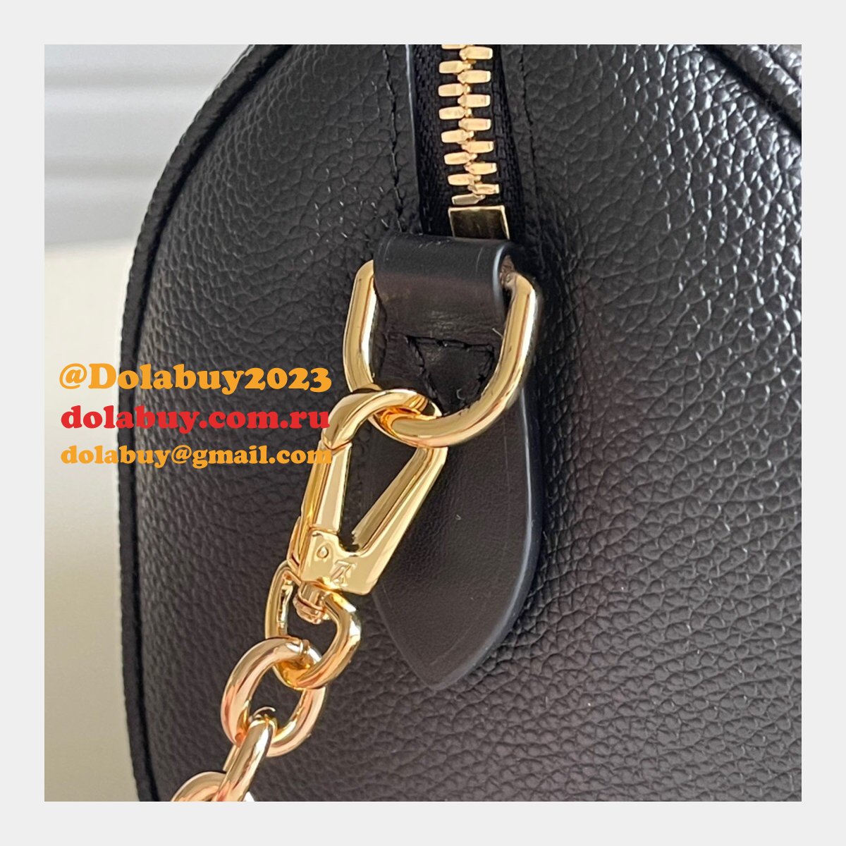AAAA Replica Louis Vuitton M58953 Speedy Bandoulière 20 Monogram Empreinte Black