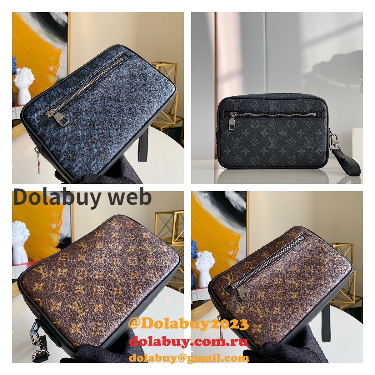 Luxury Louis Vuitton Outlet Kasai Clutch M42838/N41664 Bag