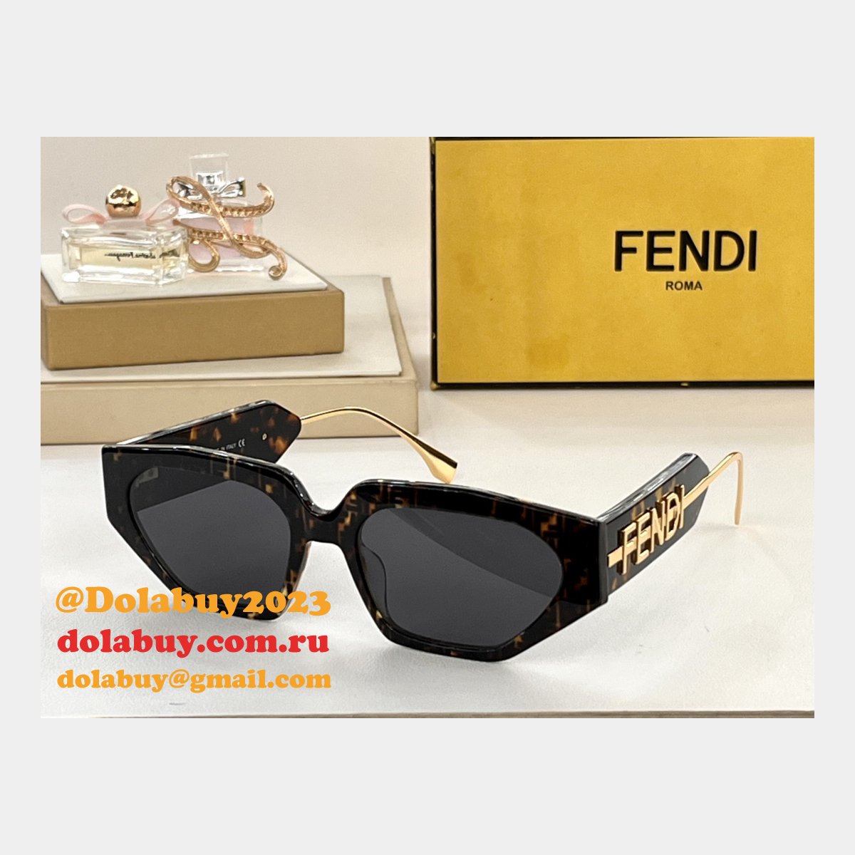 F**di inspired original fd50072l /40128i high quality replica sunglasses