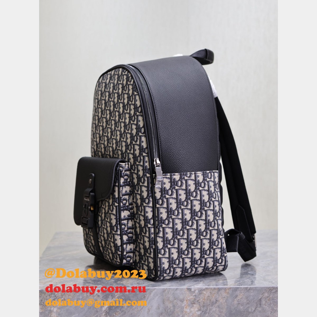 Best Replica Dior Saddle Zip Backpack