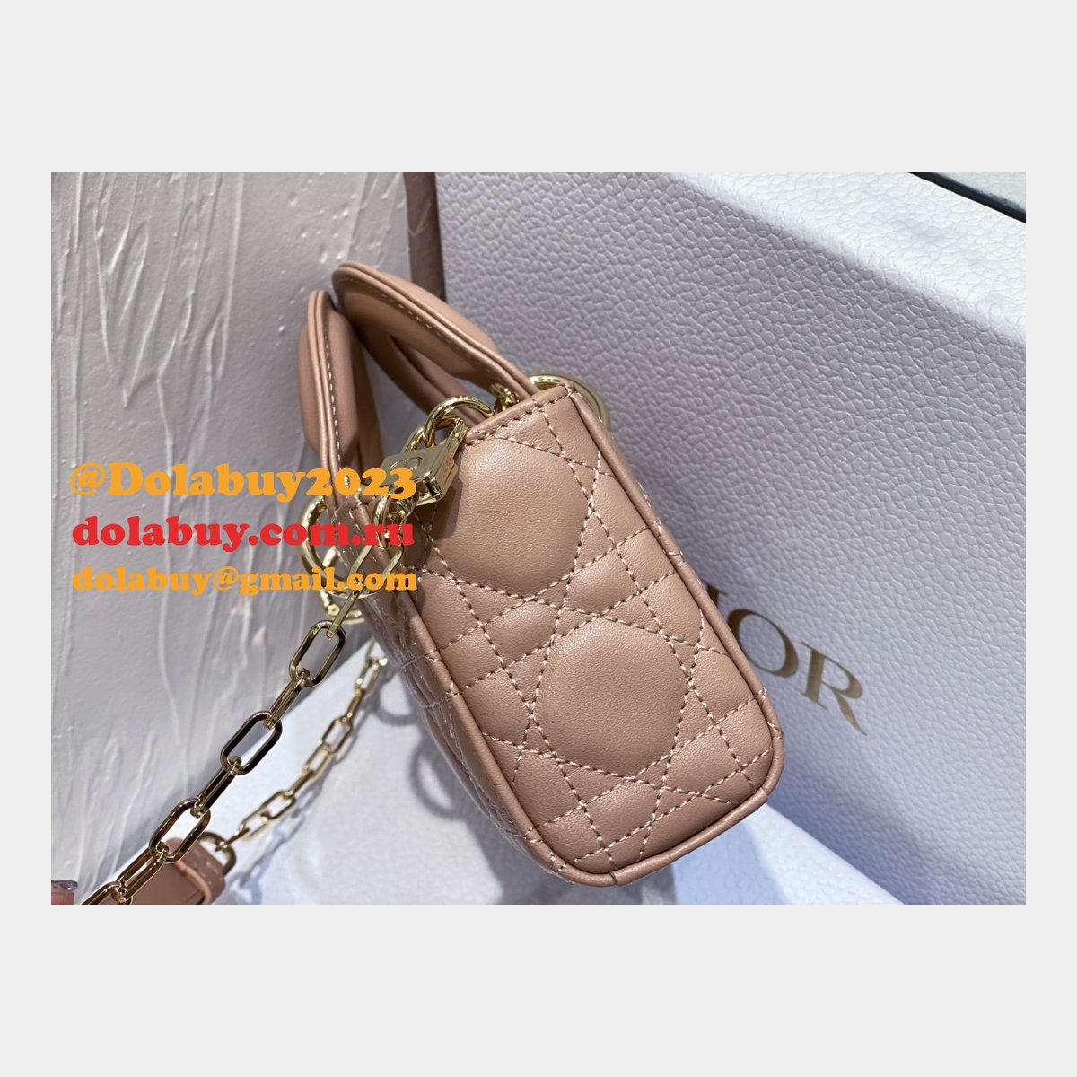 Designer Replica Dior D-joy 16CM Pink Bags For Sale