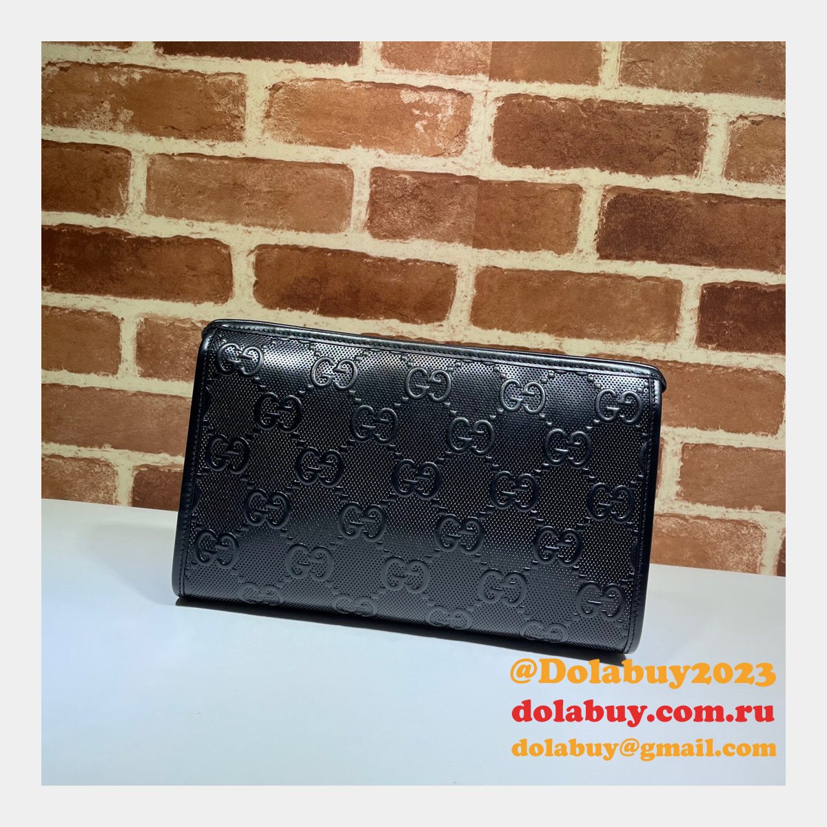 Gucci Replica Black GG embossed mini 625568 bag