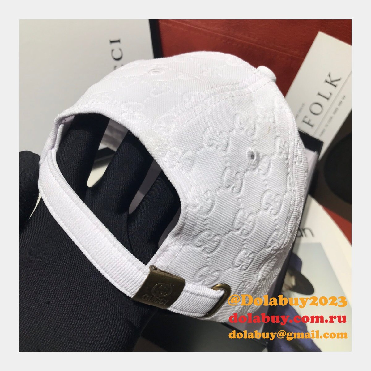 aaa+ G*u*i palace classic pattern simple embroidery logo hats