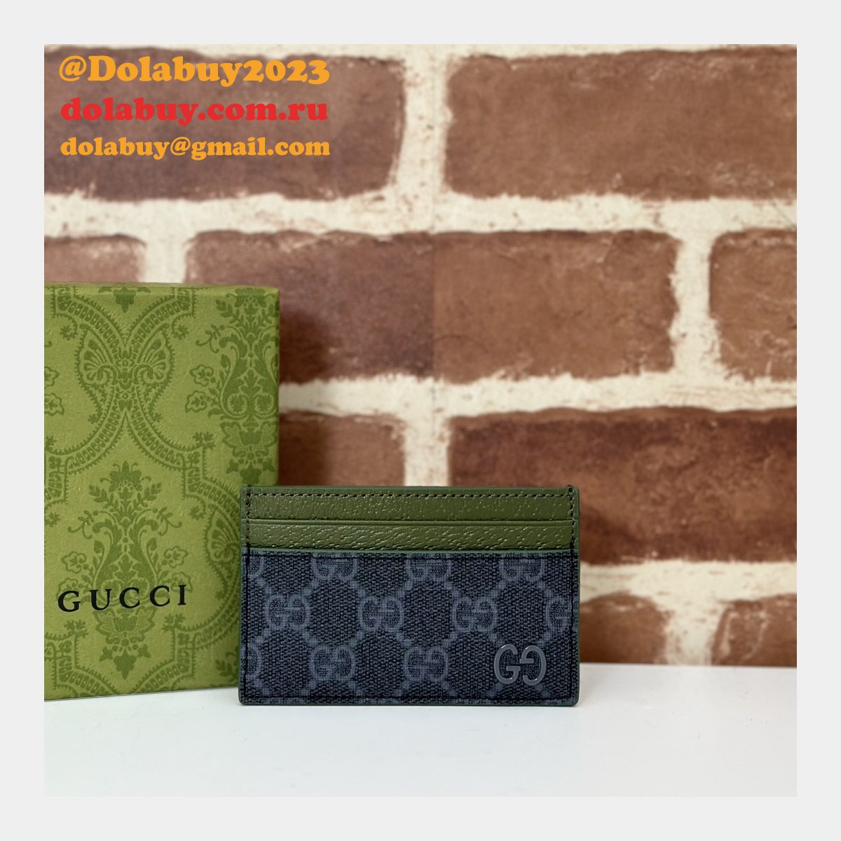 replica G*u*i 1:1 mirror 768248 card case holder mens