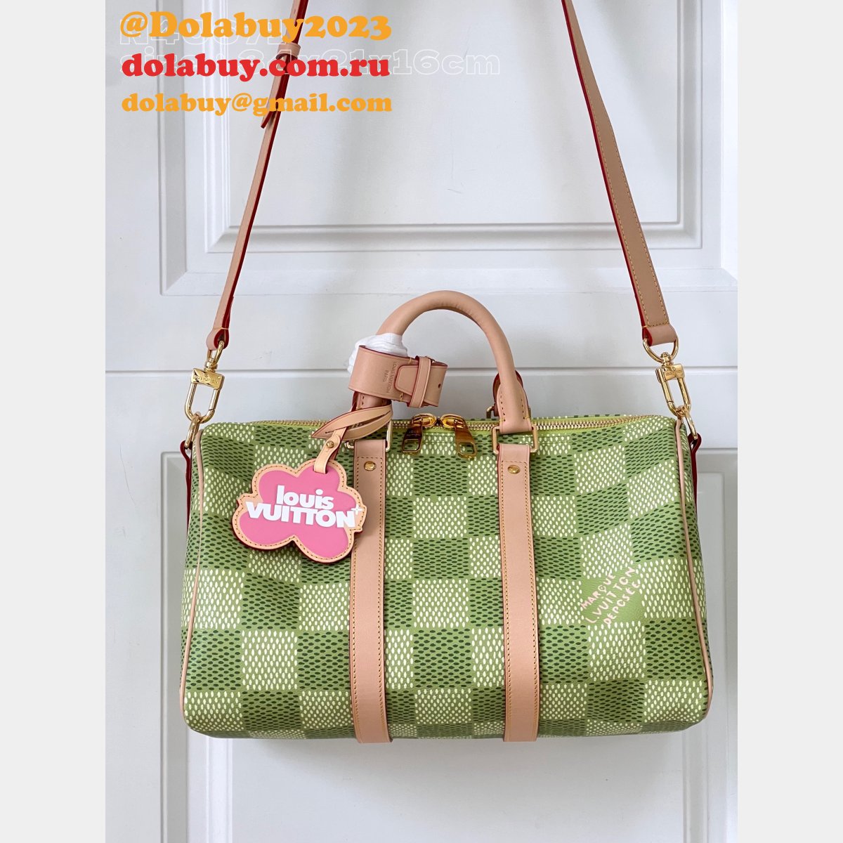 Travel Men Louis Vuitton N40671 Keepall Bandoulière 35 Damier Fake Bag