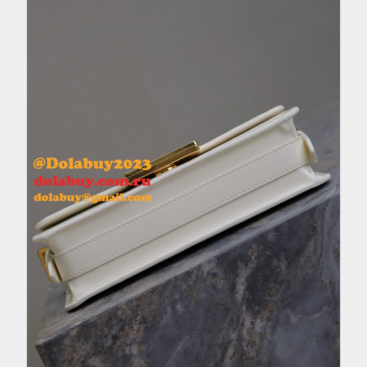 7 Star Miss Dior Graffiti patent leather shoulder bag