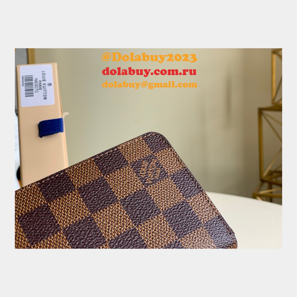Louis Vuitton Wholesale N63070 Zippy Coin Purse Damier Ebene