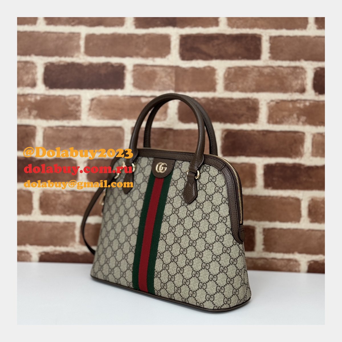 ophidia medium top handle 795258 designer G*u*i fake bag