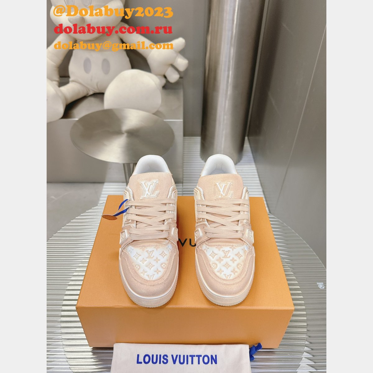 Top Quality Cheap LV Trainer Maxi Line WOMEN/MEN SHOES