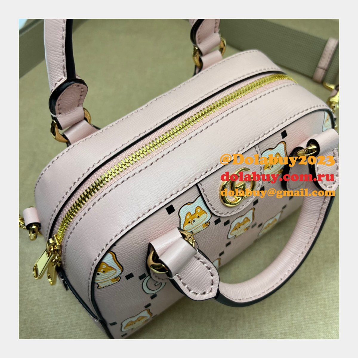 replica G*u*i 724606 ophidia gg animal print high quality bag