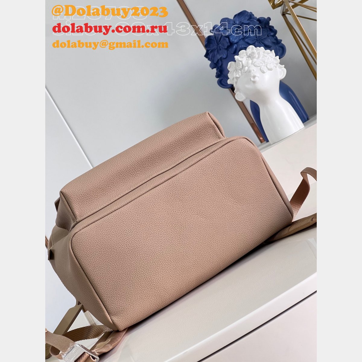 Takeoff Backpacks LV Aerogram Men Fake M23708 Louis Vuitton Sable Beige Bag