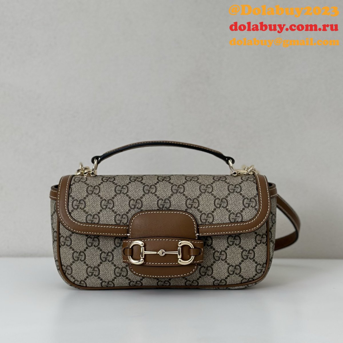 Designer Gucci Horsebit 1955 Soft Small Top Handle Shoulder 815206 Bag