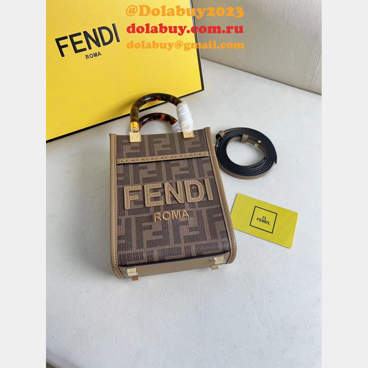 7 star F**di roma sunshine mini handbag