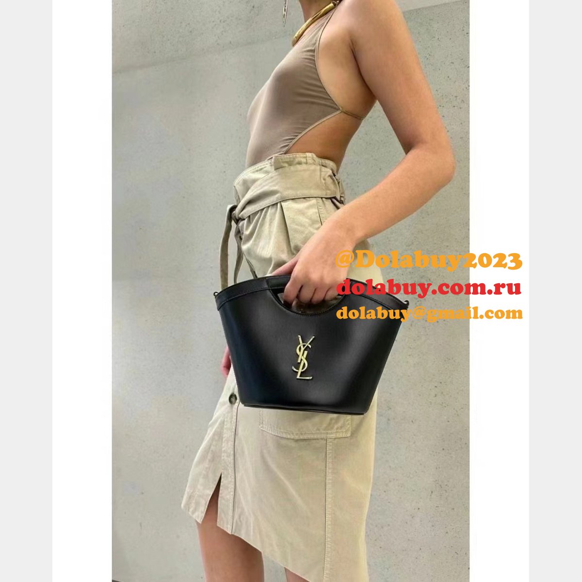 Best Saint Laurent Inspired 791069 Mini Shopping Black Bag