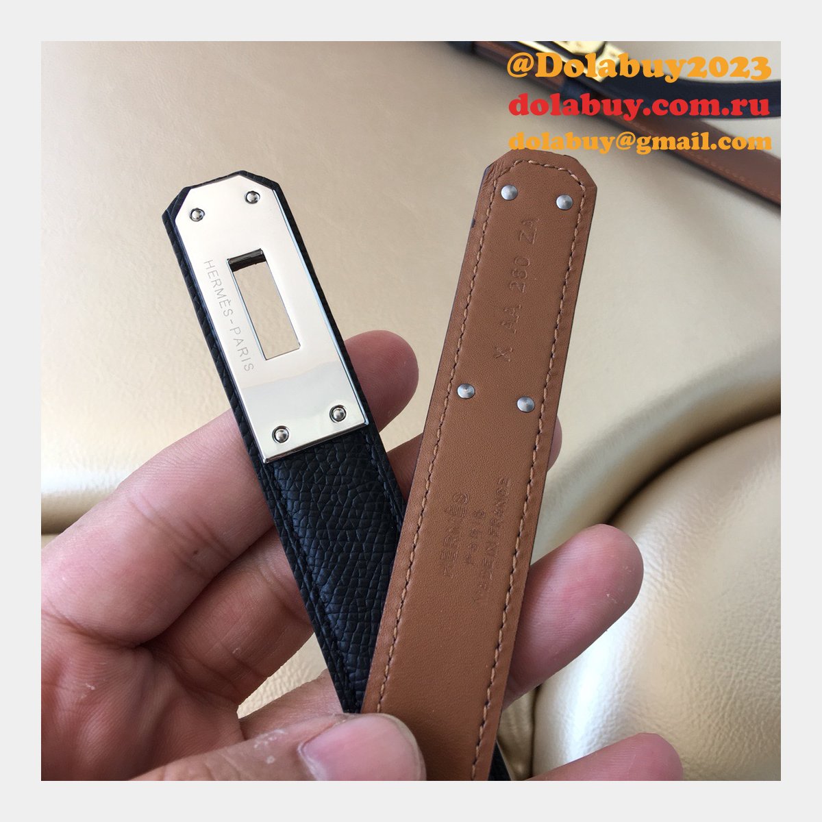 7 Star hottest selling hermes kelly thin belt 17mm