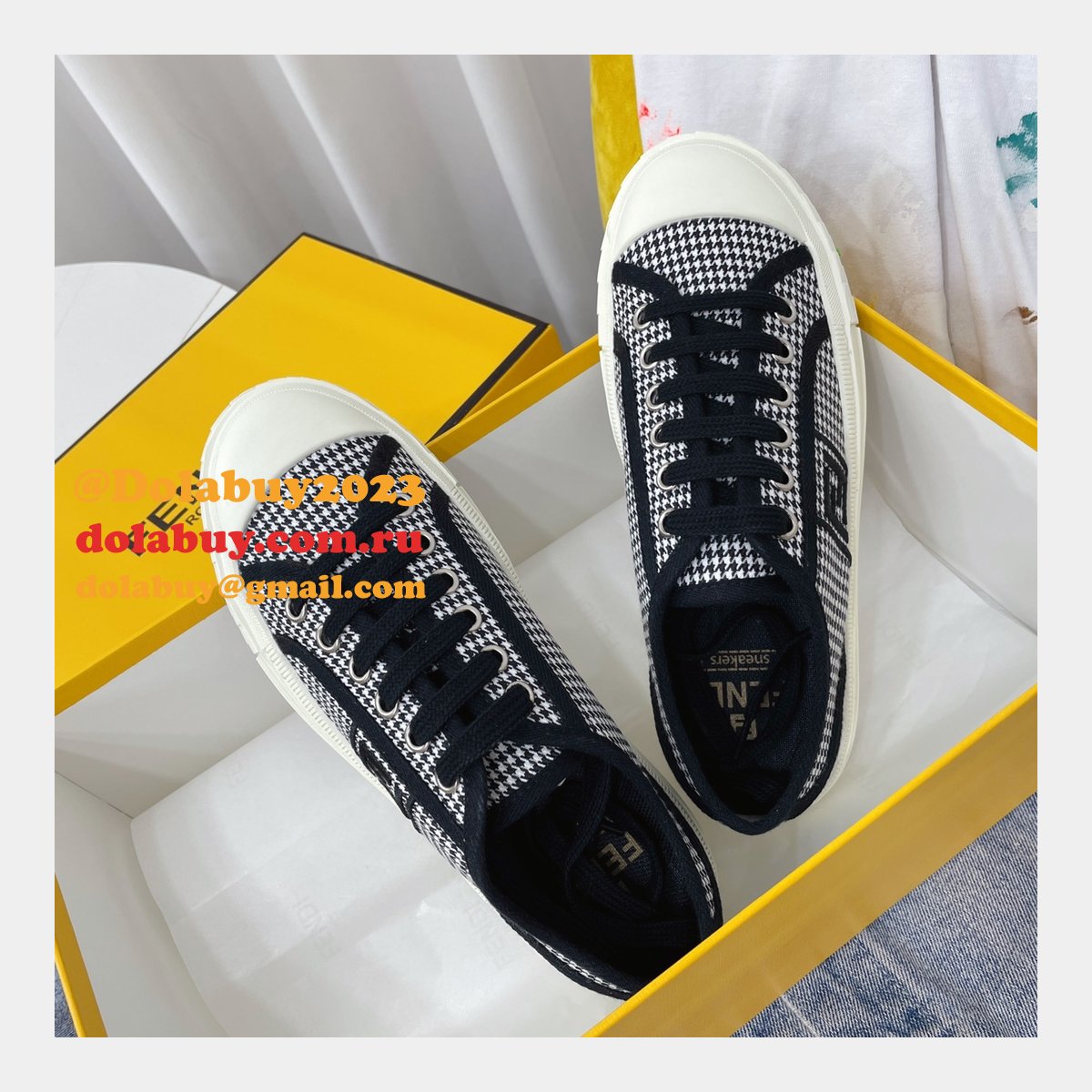 1:1 fake domino F**di shoes website to get replica sneakers