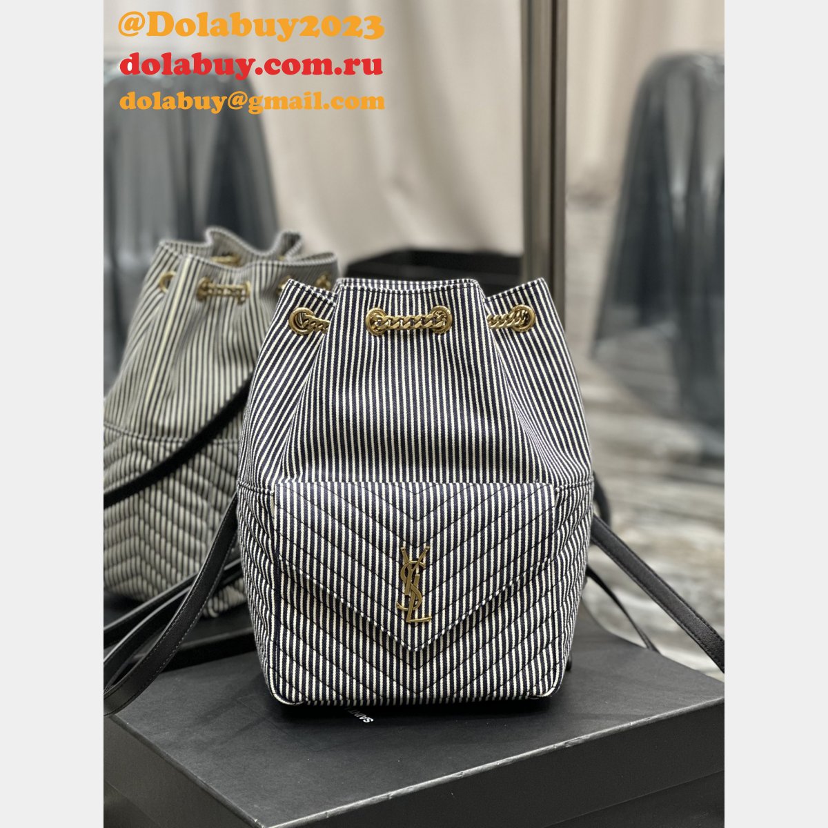 UK Quality Replica Saint Laurent Joe Denim Stripes 631052/672609 Bags