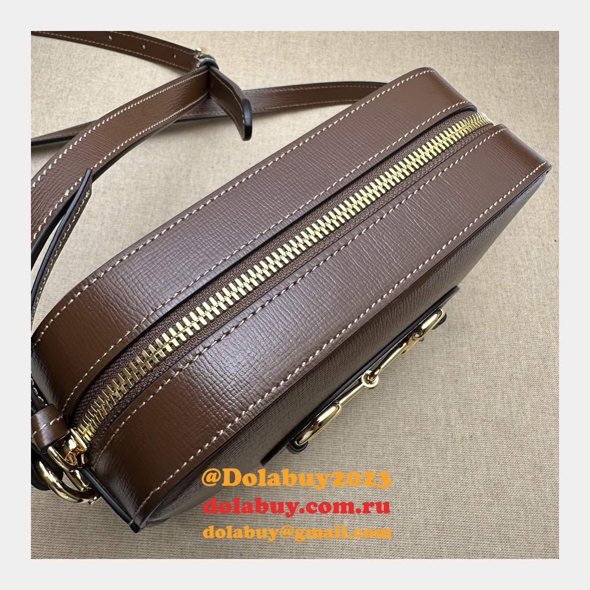 knockoff G*u*i designer horsebit 1955 760196 shoulder bag