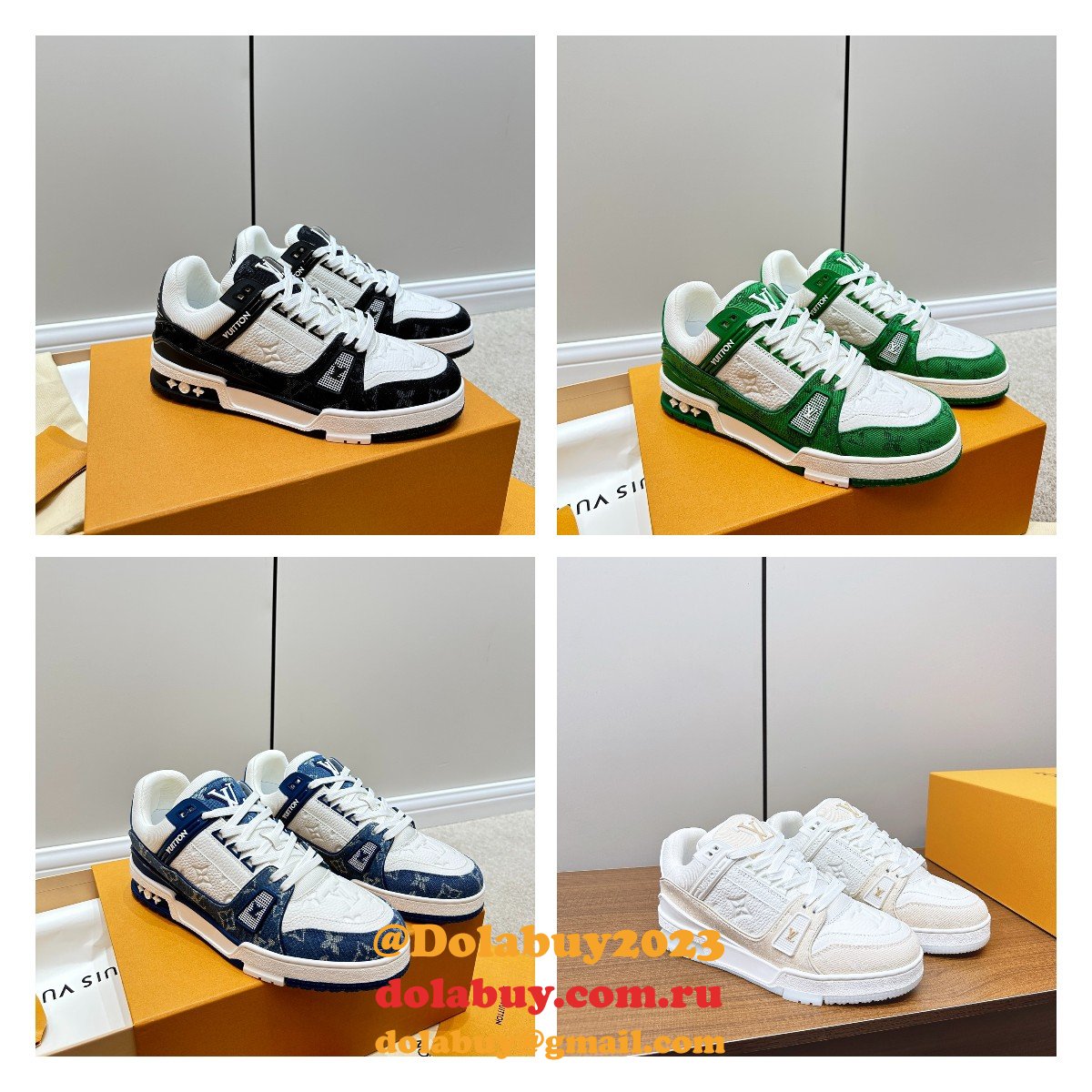 Top Quality LV Trainer Sneaker 1:1 Mirror