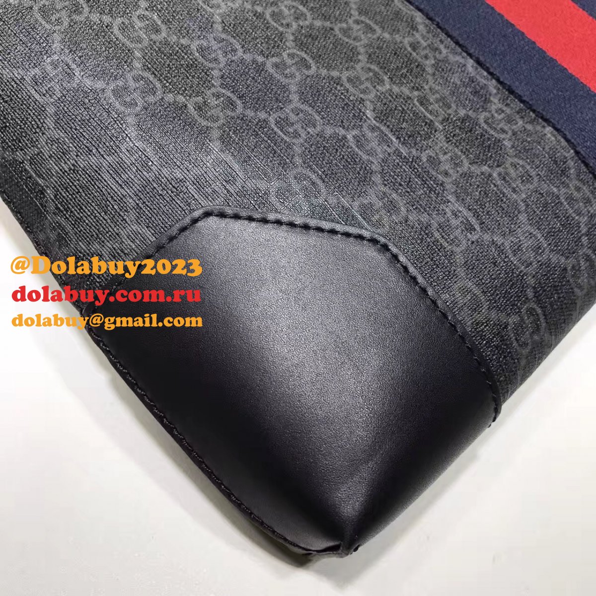 7 star G*u*i fake 474139 gg supreme wide messenger