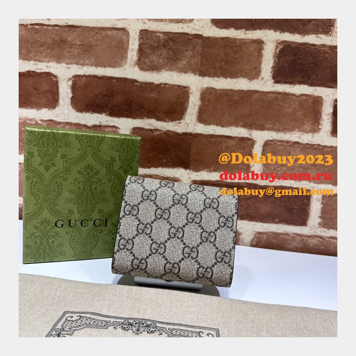 perfect petite gg compact wallet 760197 G*u*i replica 7 star bag