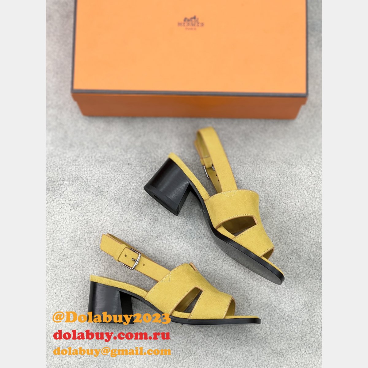 Eternite Slingback Sandals Luxury Hermes Replicas Shoes