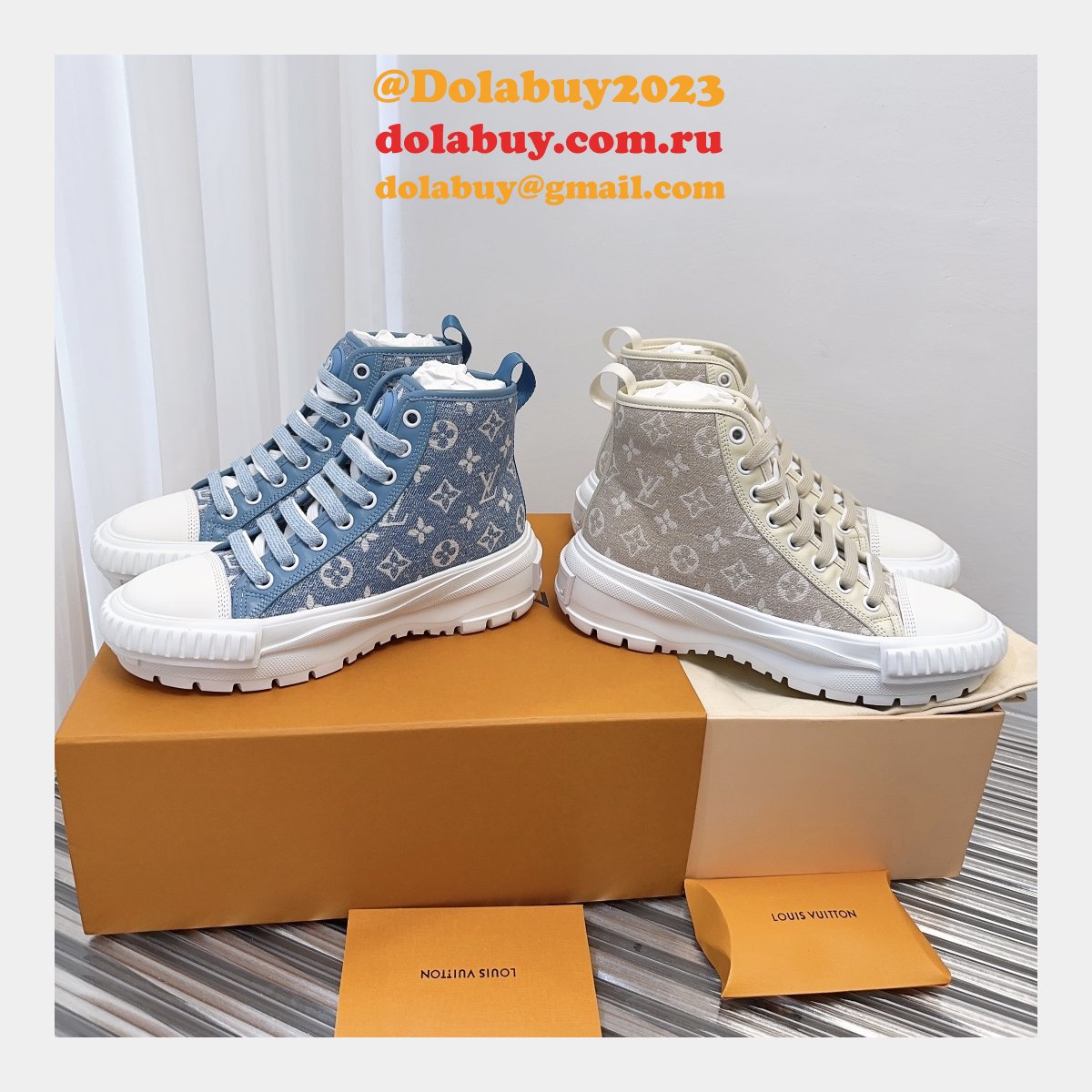 Replica Louis Vuitton Designer Squad Sneaker AAA+ Shoes