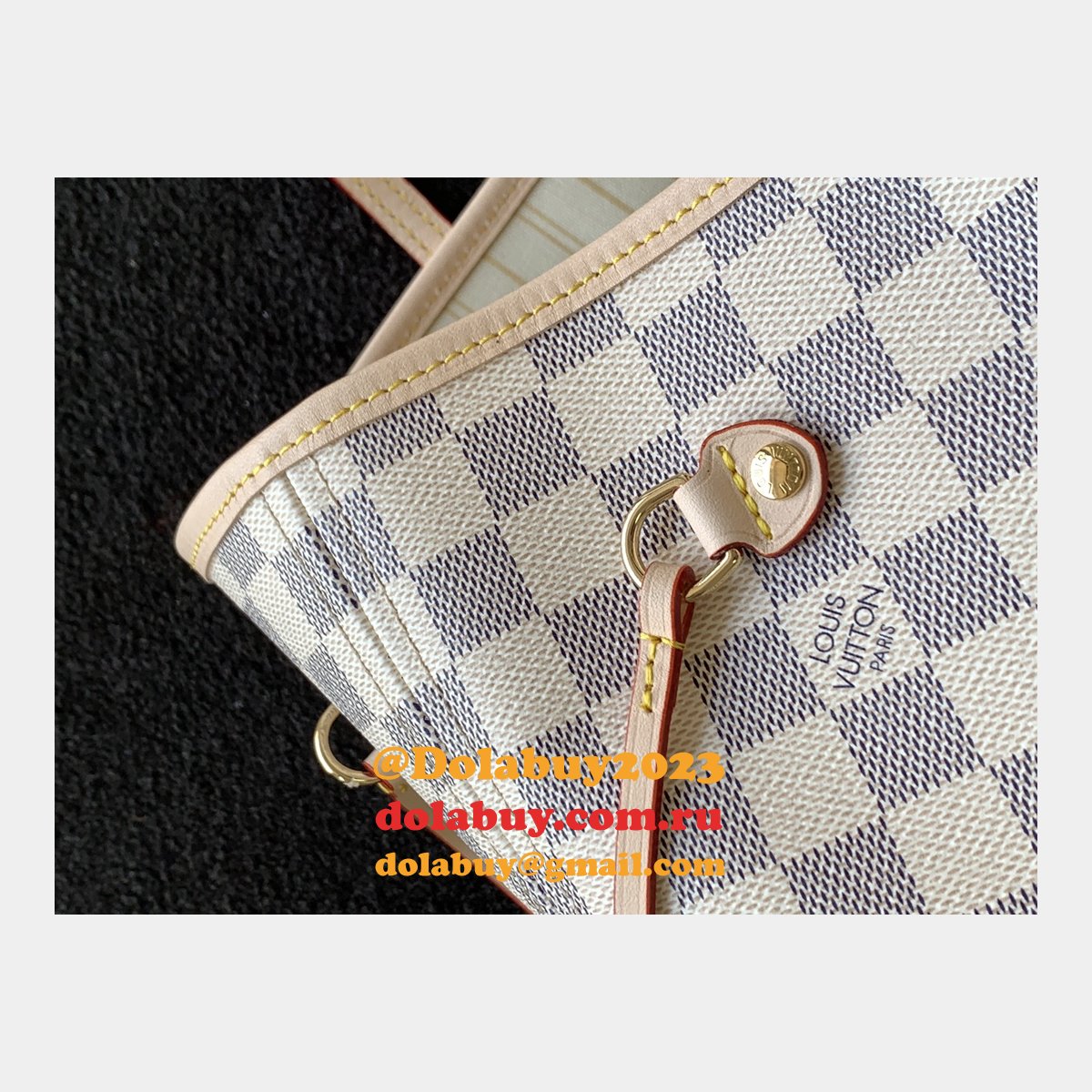 HIGH QUALITY LOUIS VUITTON NEVERFULL MM DAMIER CANVAS N41605