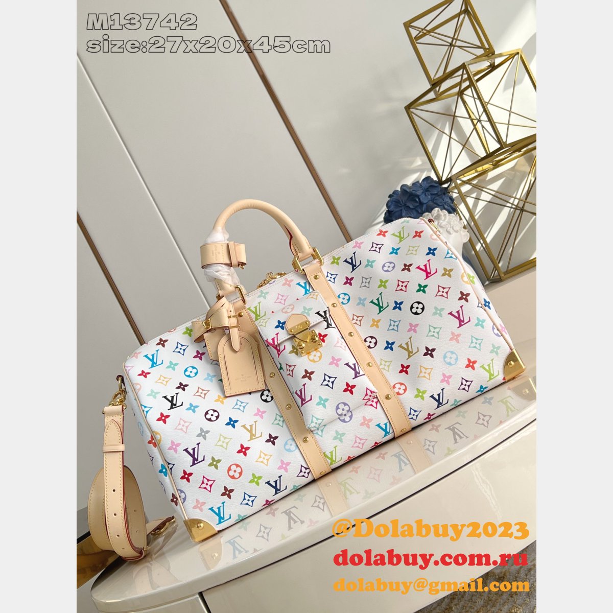 Louis Vuitton Duplicate LV x TM Keepall Bandoulière 45 M13742 Bag