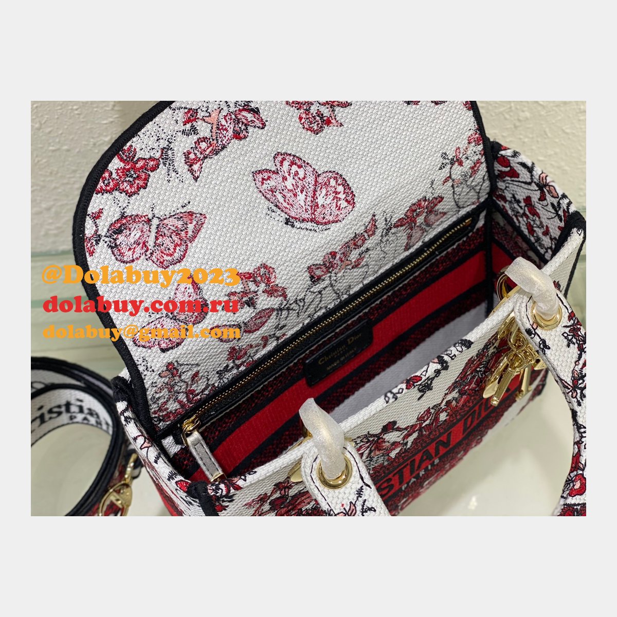 Designer Christian Lady Dior 24CM Online Fake Bag Store
