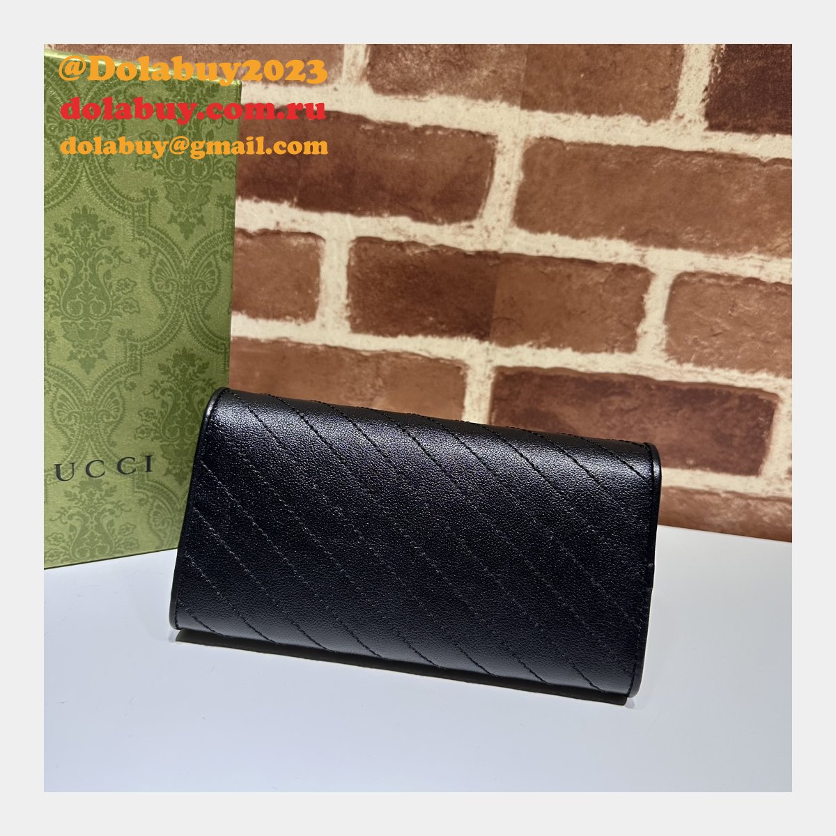 G*u*i replica blondie continental wallet 1:1 mirror 760302 bag