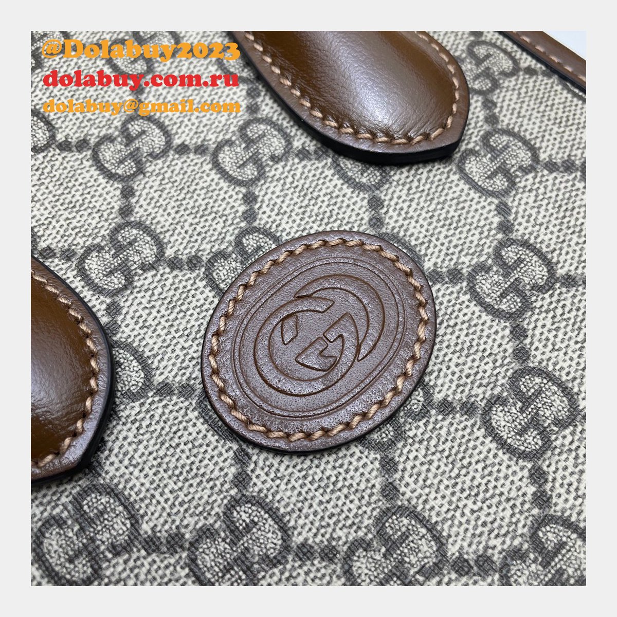 shop now G*u*i replica mini tote bag with interlocking g 671623 gg supreme