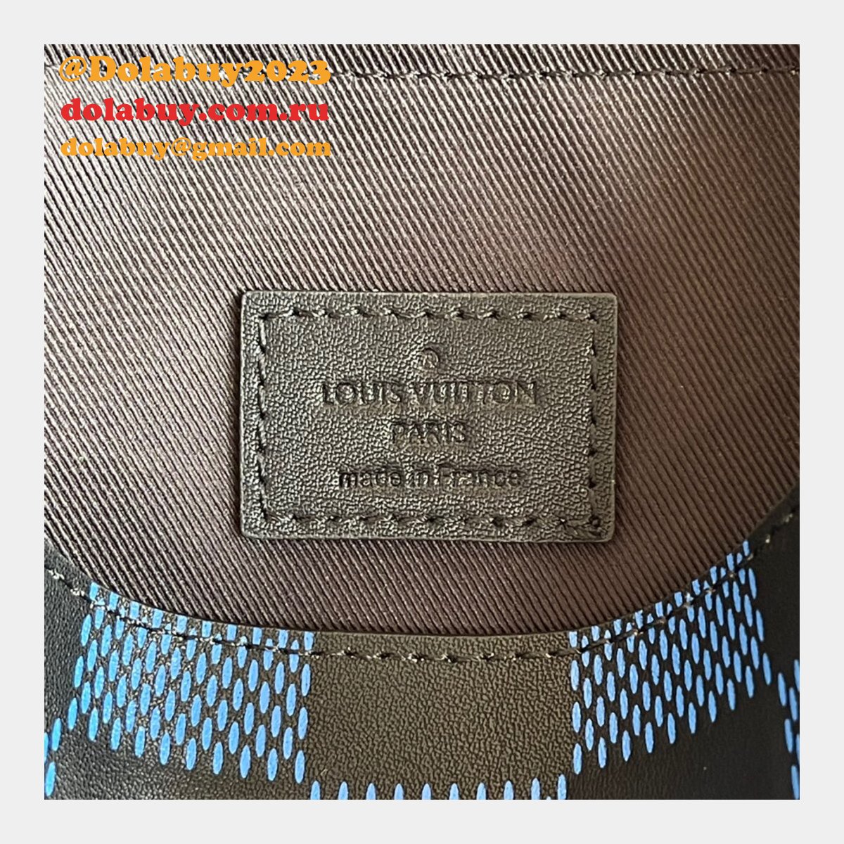 Louis Vuitton Best Replicas N50037 Studio Messenger Damier Infini Leather Bags