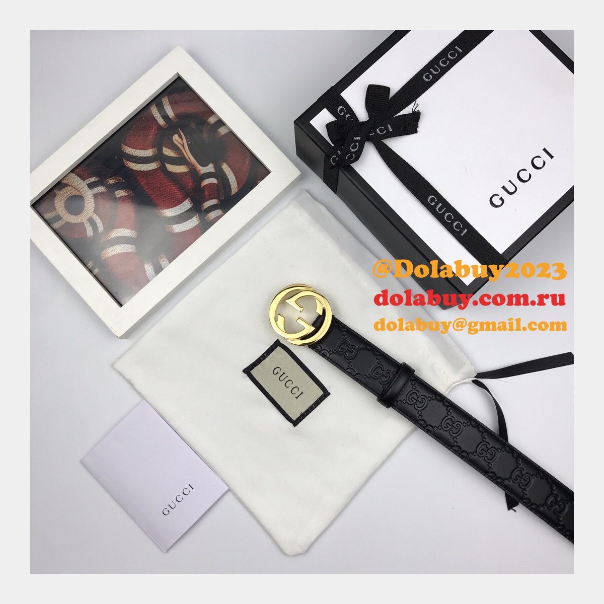 high quality G*u*i replica leather belts