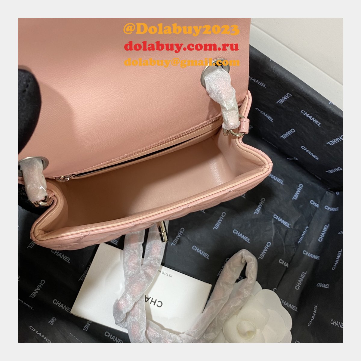 Knockoff CC Lambskin Flap Bag 17cm AS1115