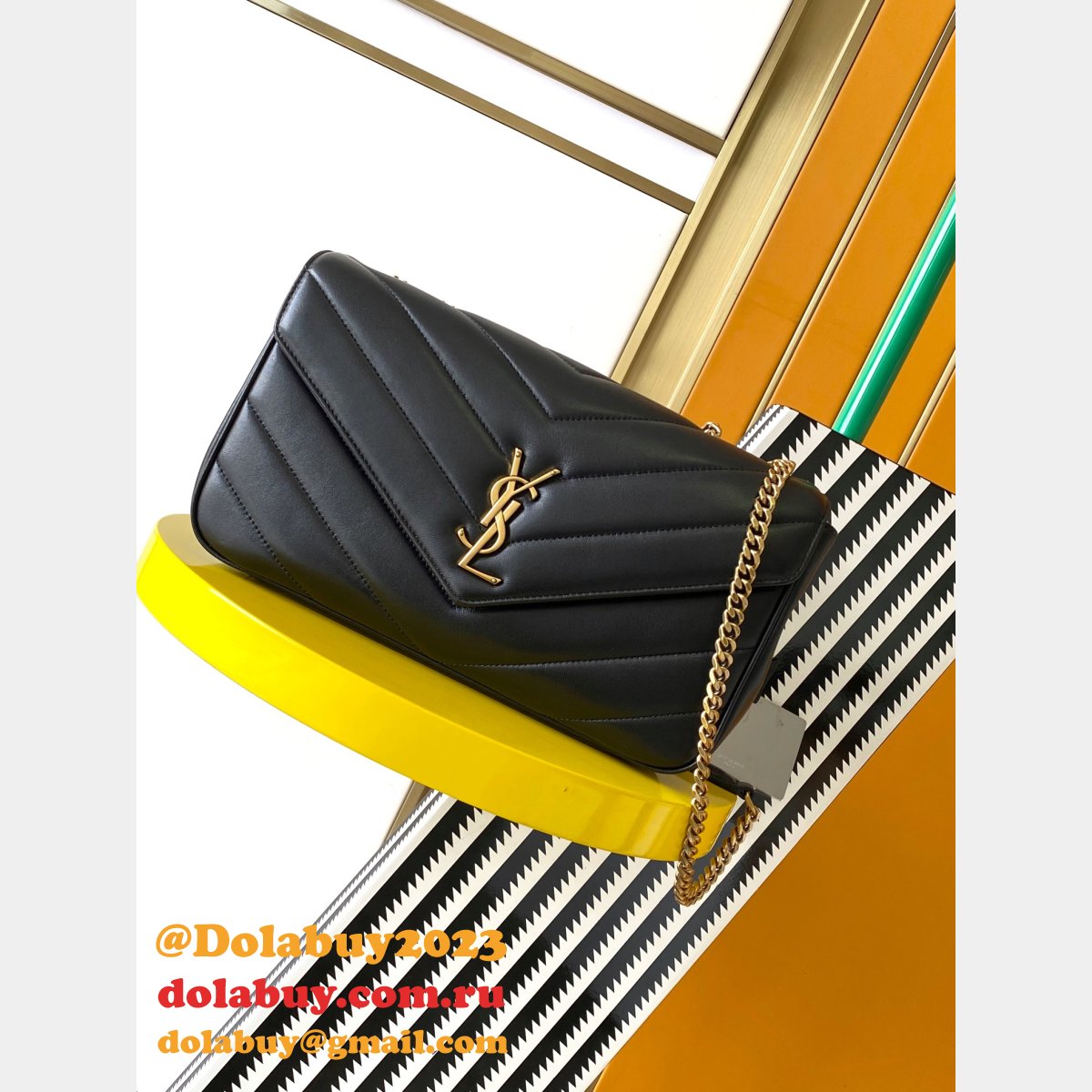 Top Quality Saint Laurent New LouLou HANDBAG 20/24/29cm Black