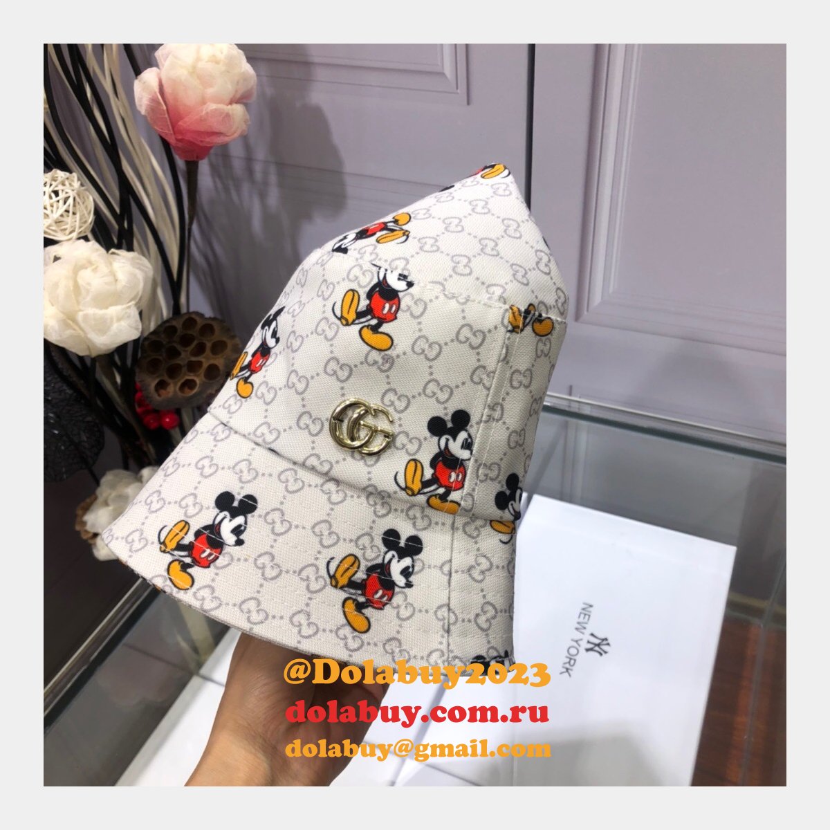 7 star G*u*i mickey fisherman hat