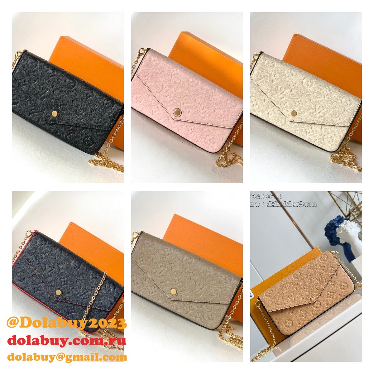 AAA+ Louis Vuitton Pochette Félicie Fashion Purse M82477