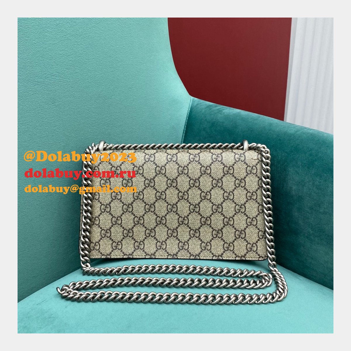 top G*u*i dionysus small chain shoulder 499623 black