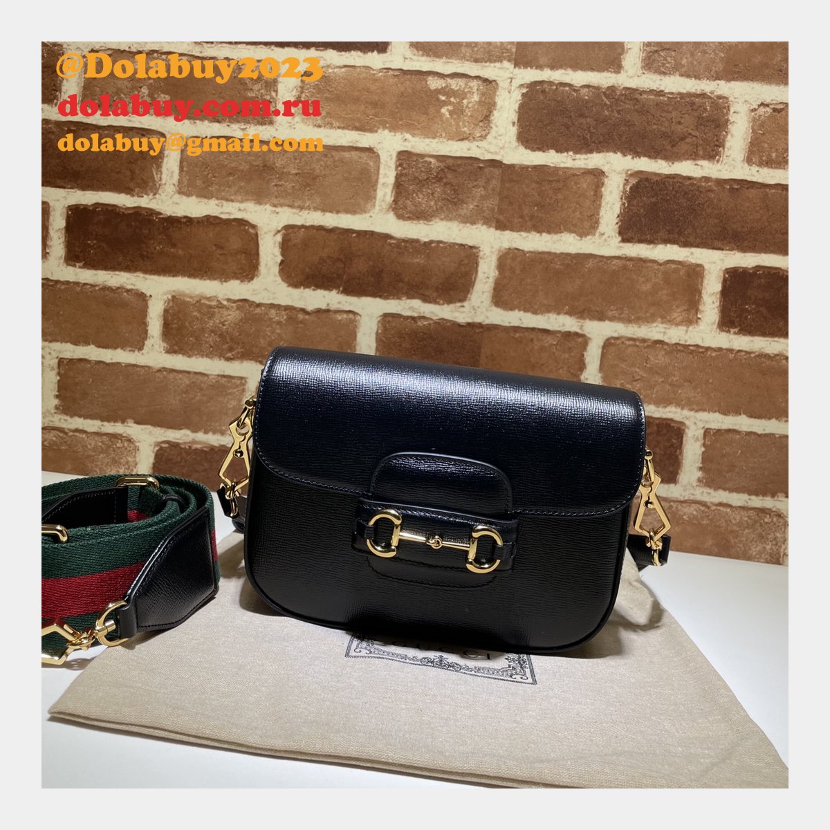fake G*u*i horsebit 1955 mini black 658574 bag