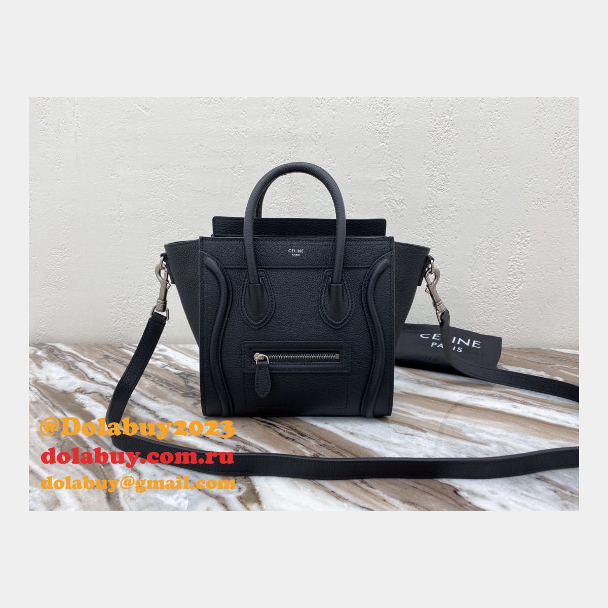 Celine Black Luggage Nano shopper 168243 Handbag