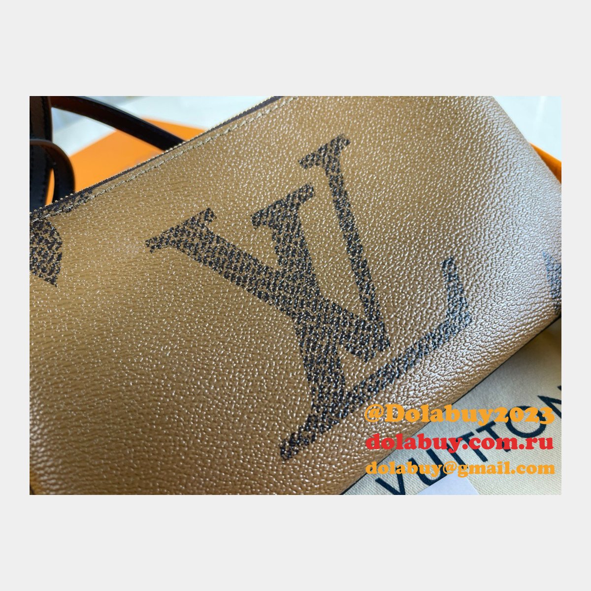 Louis Vuitton Replica Double Zip Pochette Monogram M69203 Brown