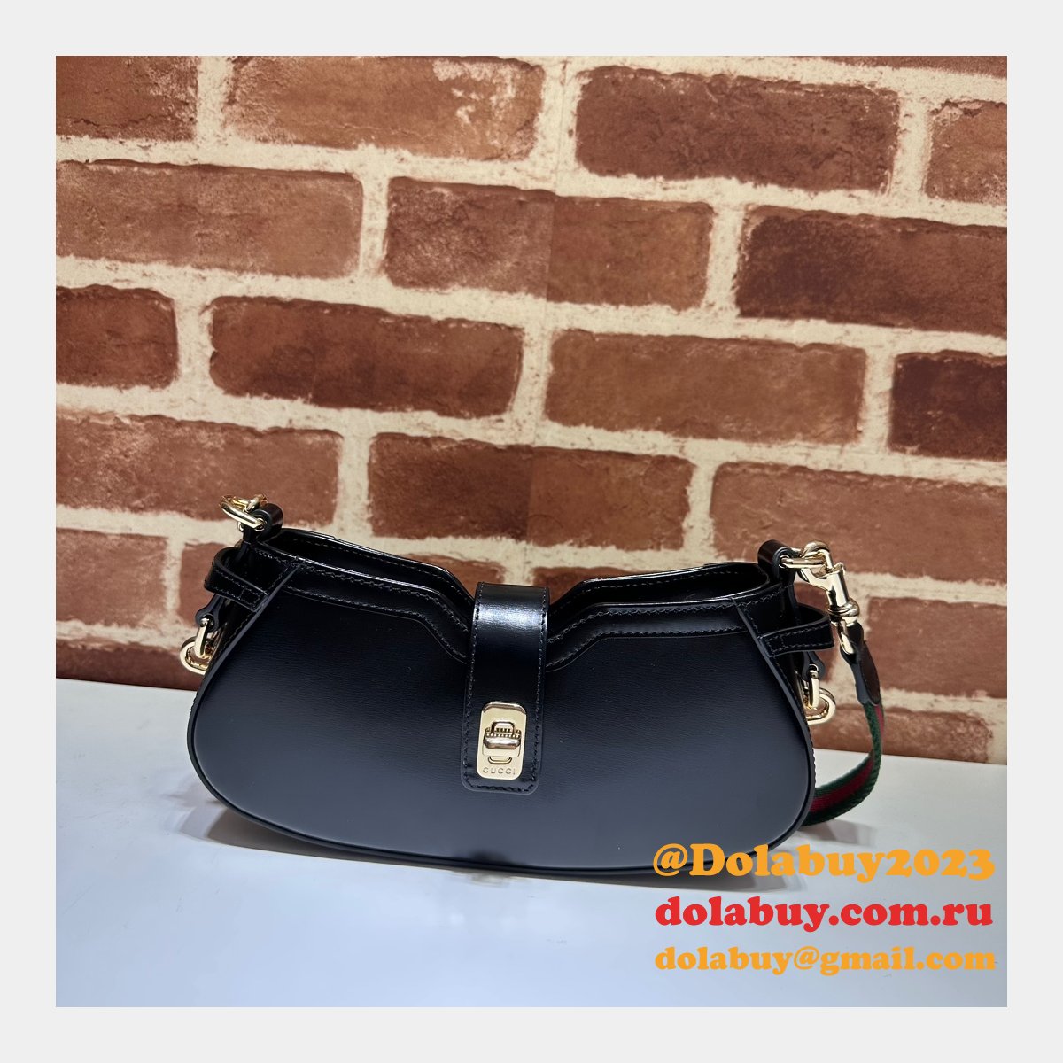 rosso ancora replica G*u*i moon side mini shoulder 786015 bag