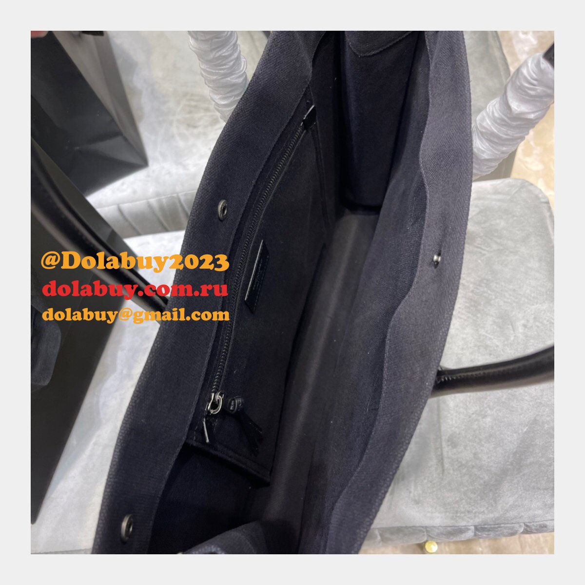 Designer Replica Rive Gauche Large Tote 509415 Bag Printed Canvas Store