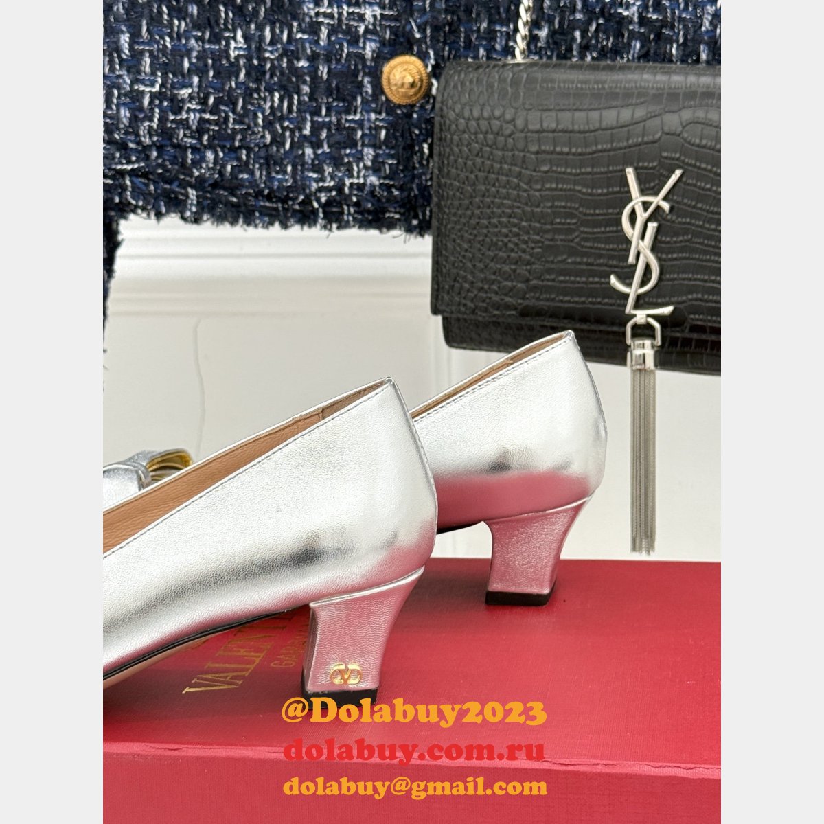 7 Star Valentino BOWOW PUMP IN KIDSKIN