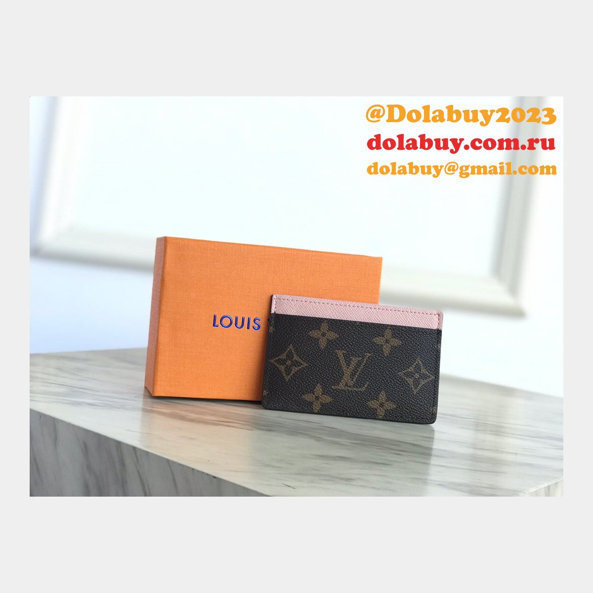 Knockoff LV Card Holder Monogram Canvas M61733