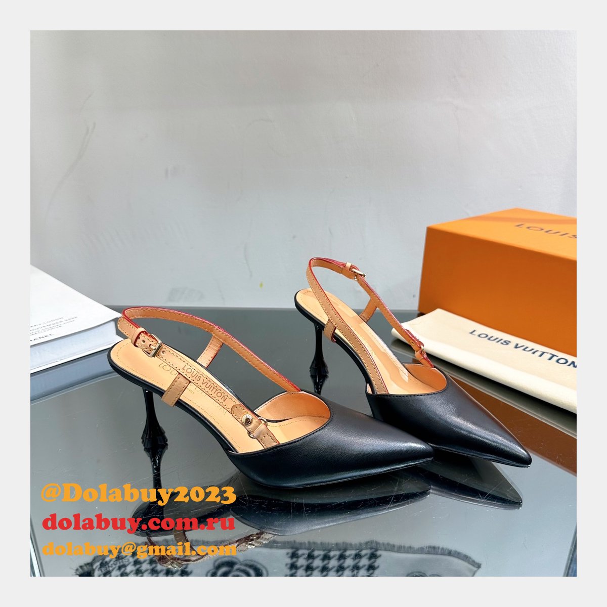 Louis Vuitton 1:1 Mirror Blossom Slingback Pump Shoes